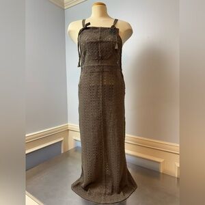 FP crochet Knit Maxi Dress